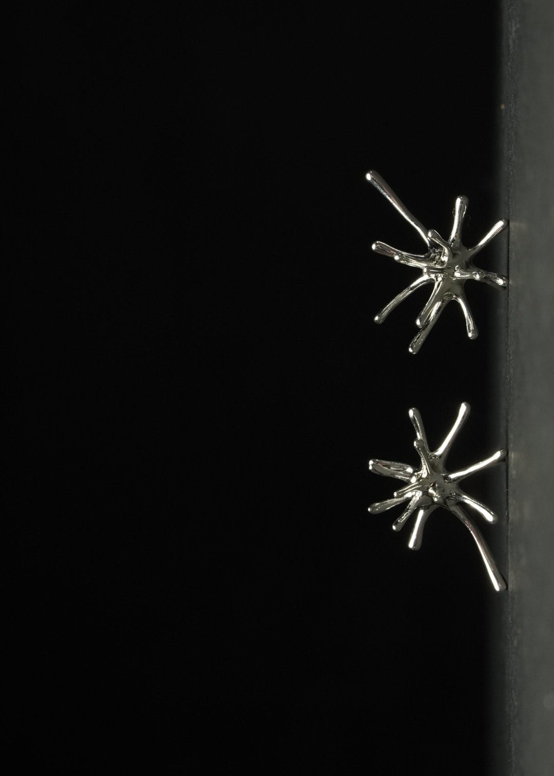 Mini SEA URCHIN EARRINGS (silver)